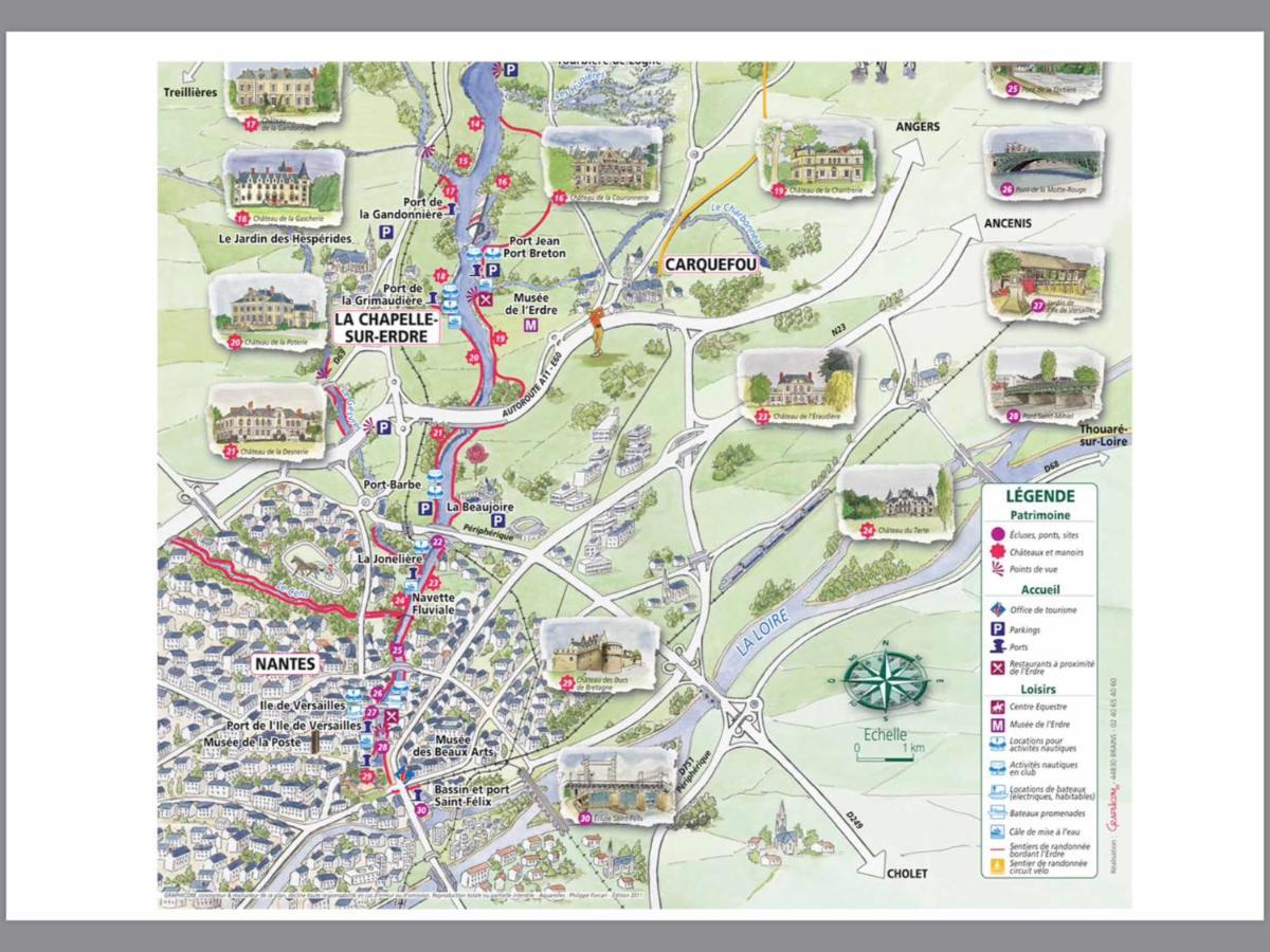 Logement Climatise Erdre Riviere La Chapelle-Sur-Erdre Exterior foto